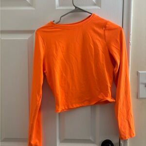Neon Orange Crop Top